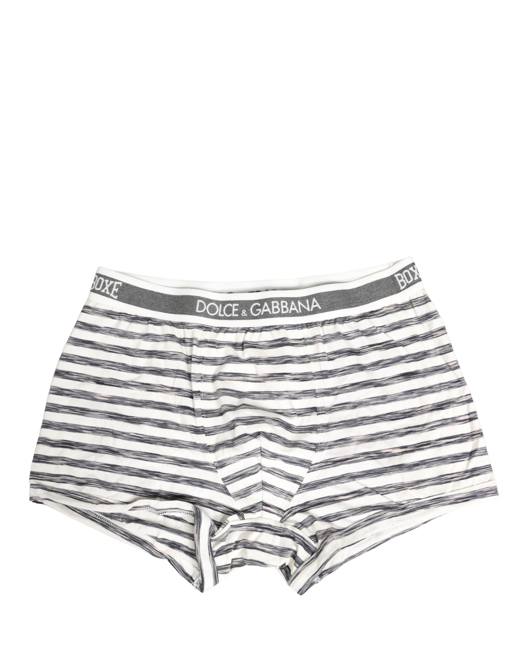 Gray White Stripes Men Regular Boxer Underwear