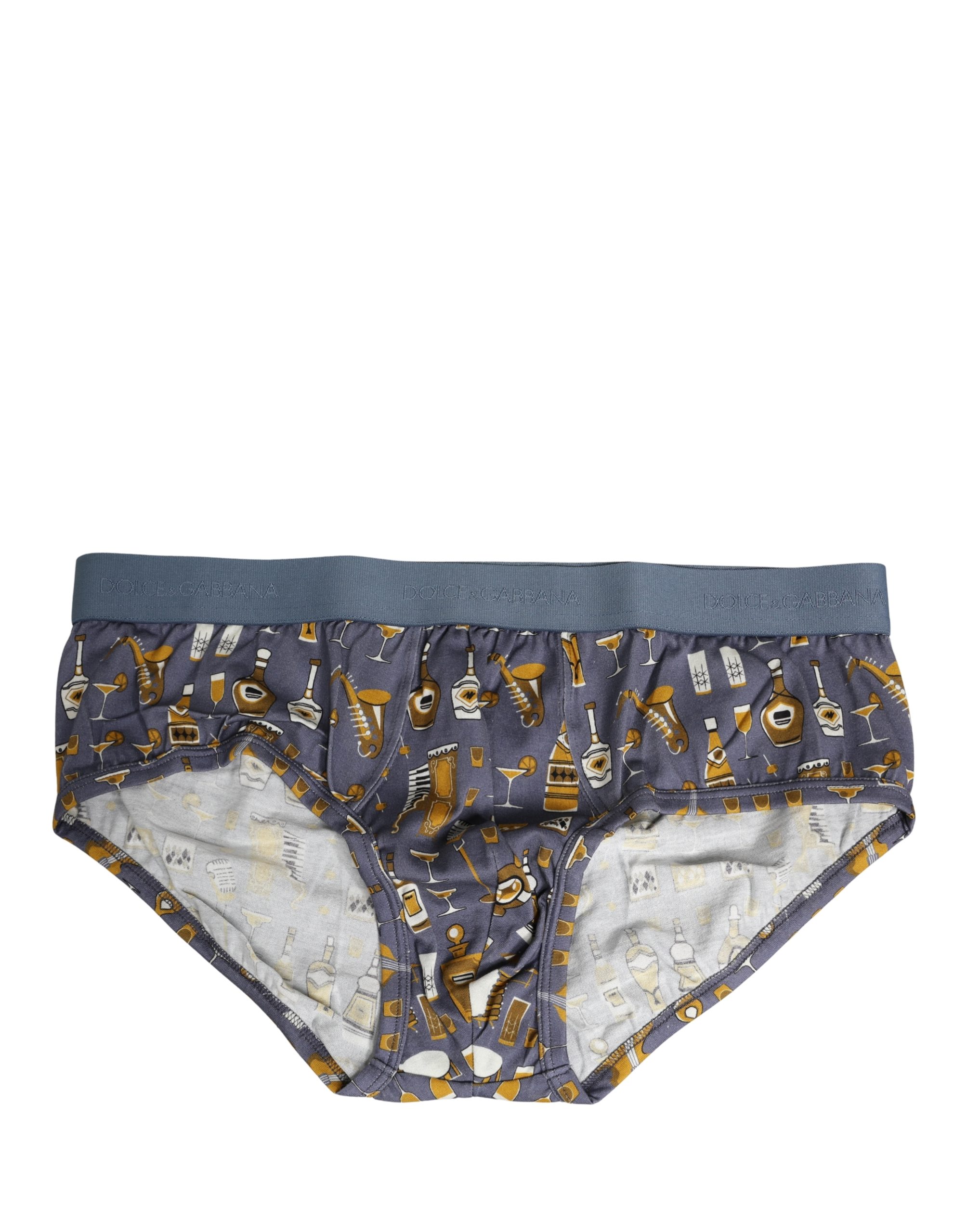Gray Jazz Cocktail Men Brando Brief Underwear
