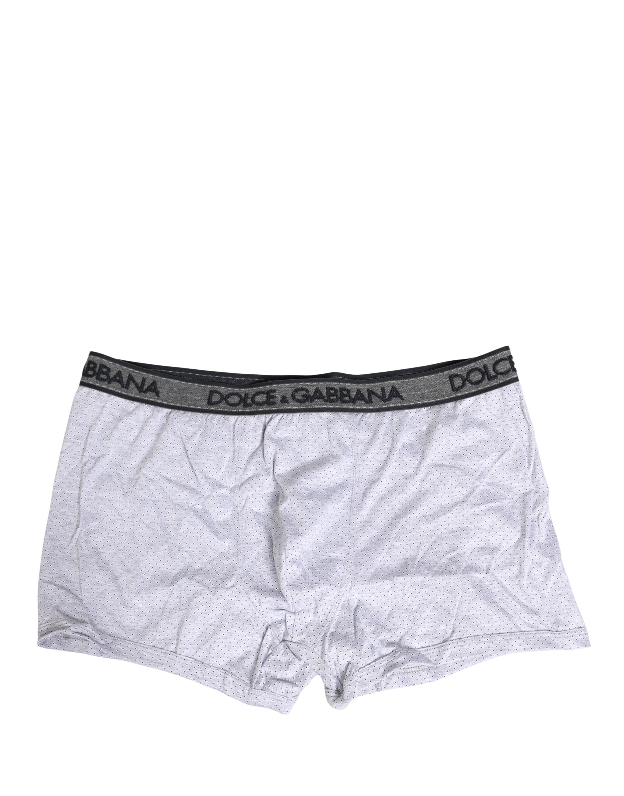 White Logo Cotton Men Regular Boxer Underwear