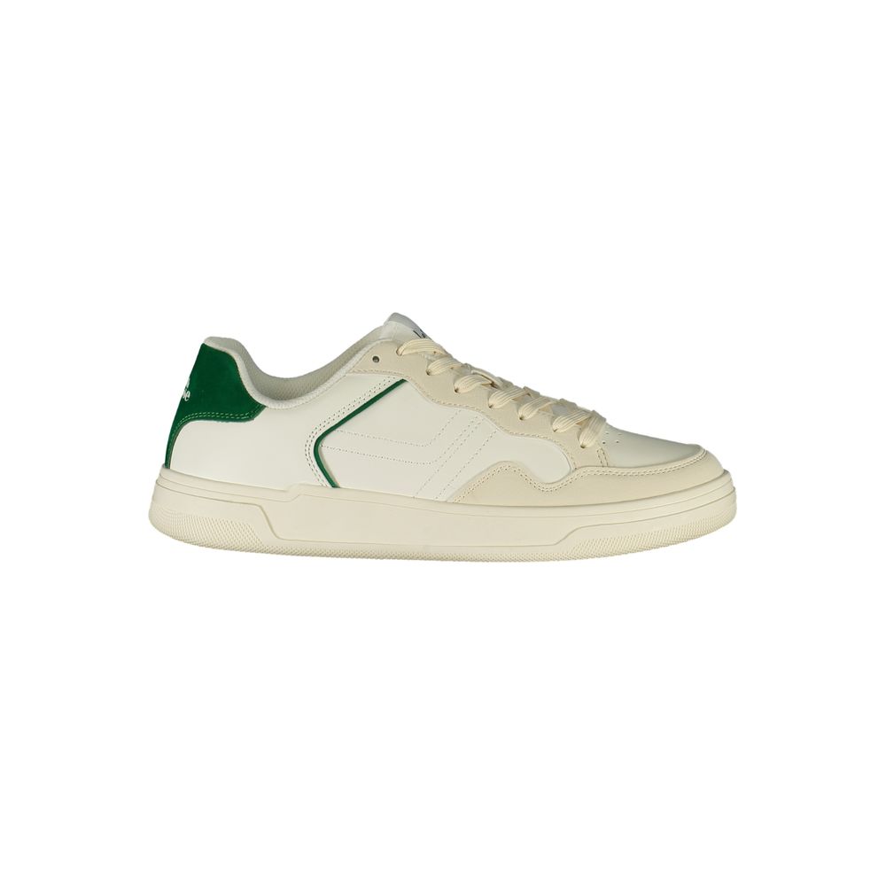 White Polyester Uomo Sneaker