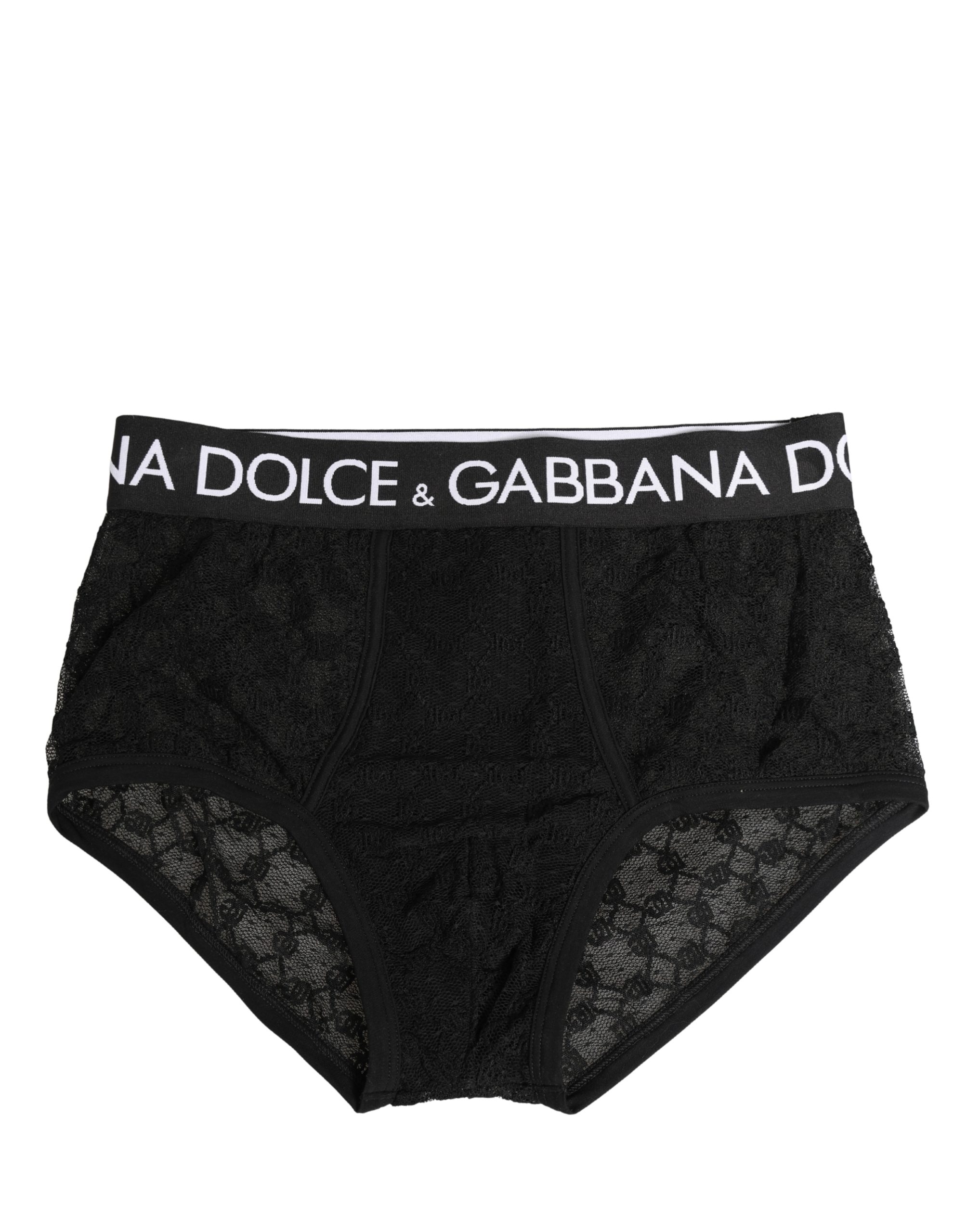 Black Nylon DG Logo Men Brando Brief Underwear