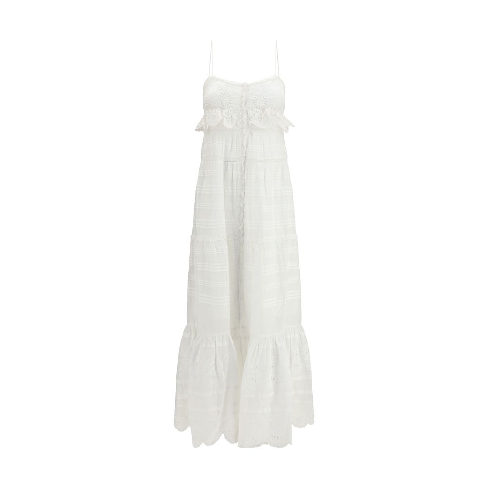 White Cotton Casual Dress