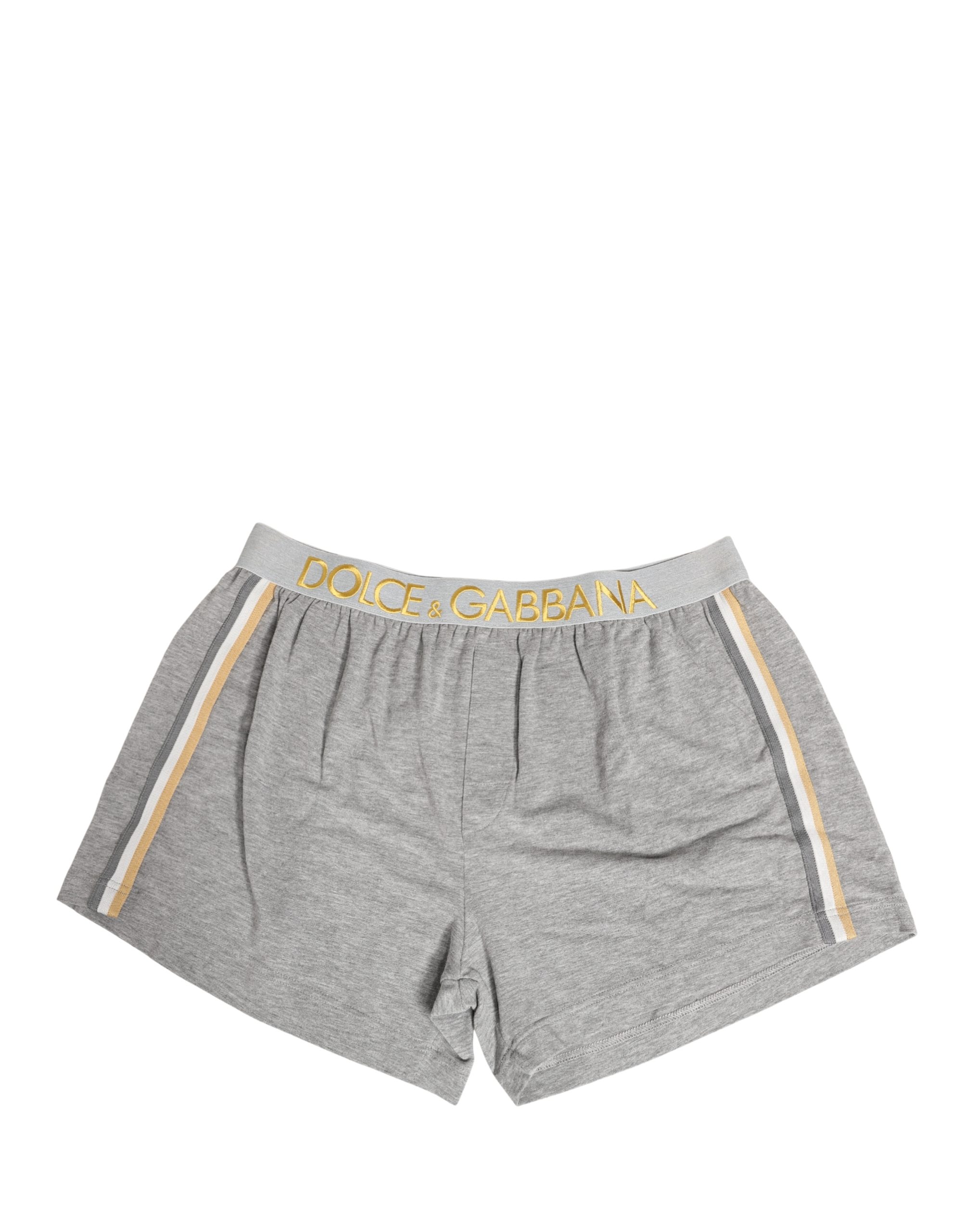 Gray Logo Waistband Cotton Men Boxer Underwear