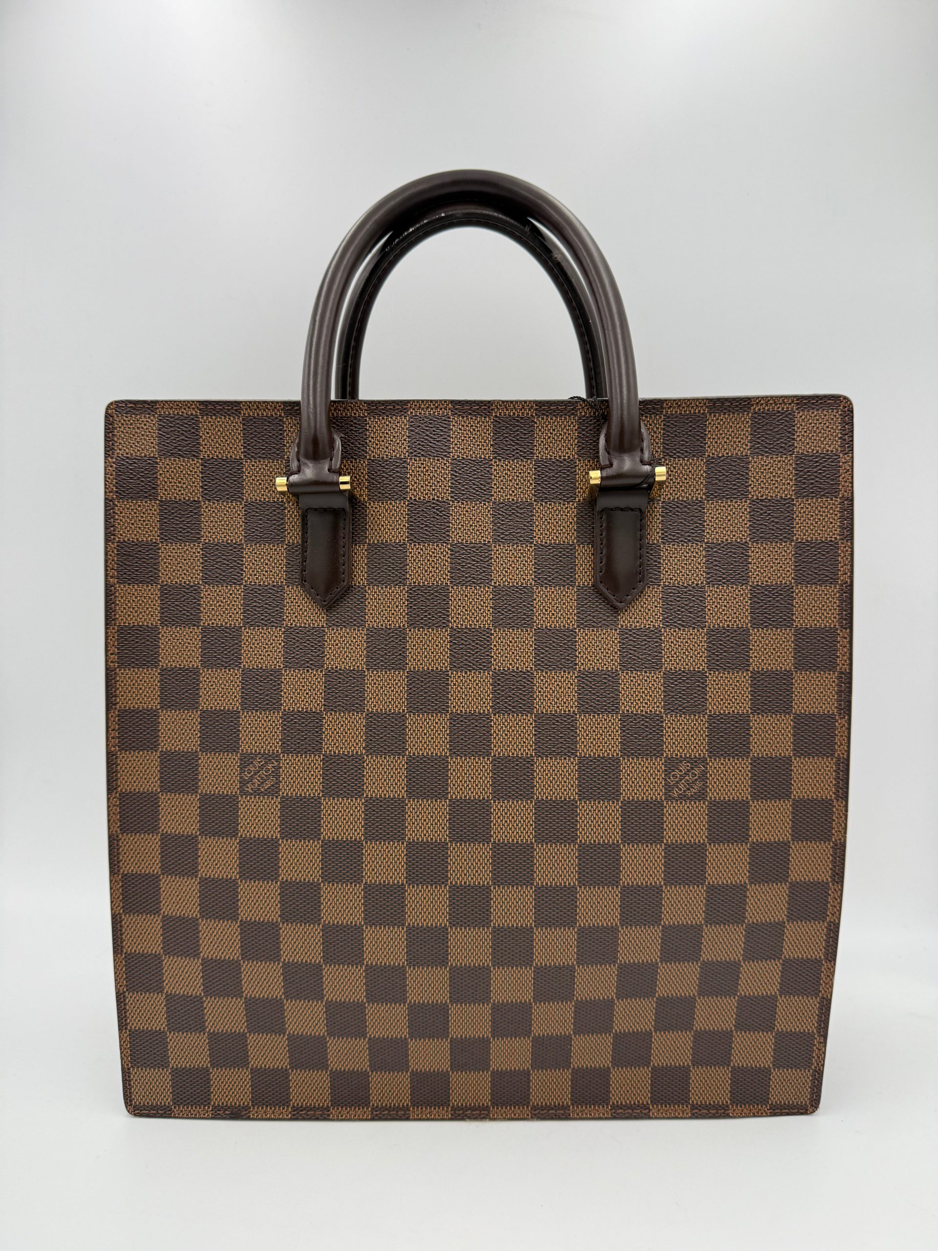 LOUIS VUITTON SAC PLAT PARIS PM Damier Ebene Handbag