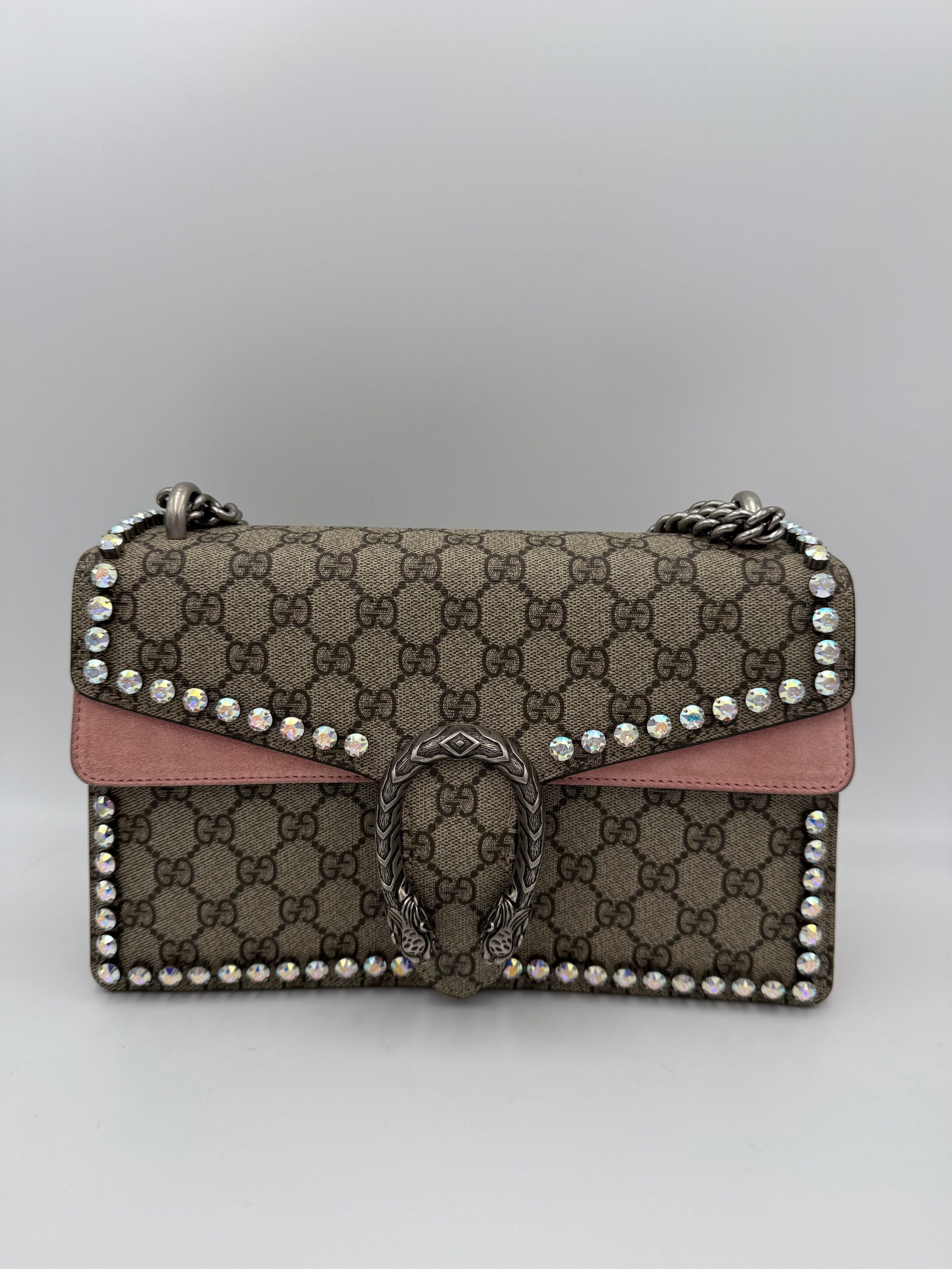 GUCCI DIONYSUS GG Supreme with Brilliants Handbag