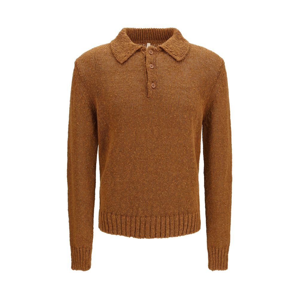 Brown Cotton Polo Shirt
