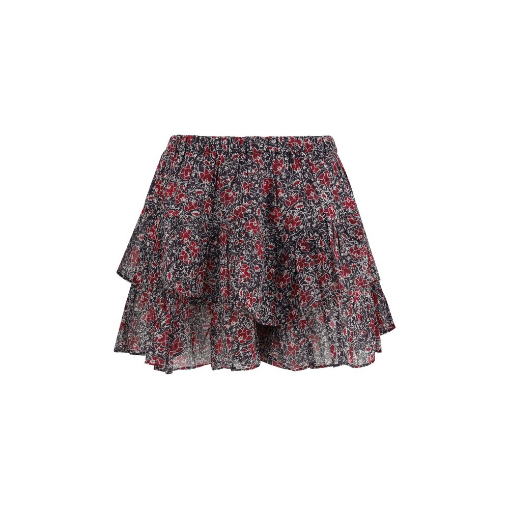 Purple Cotton Bermuda Shorts