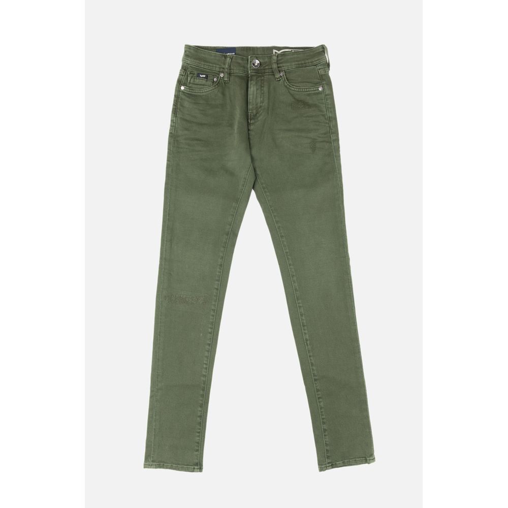 Green Cotton Jeans Denim