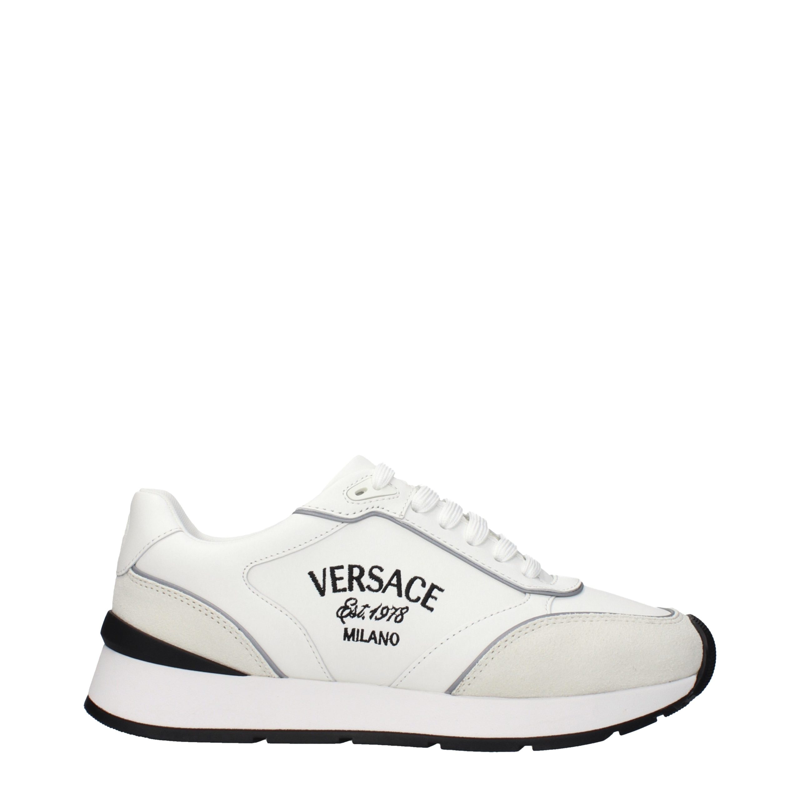White Leather Athletic Sneakers