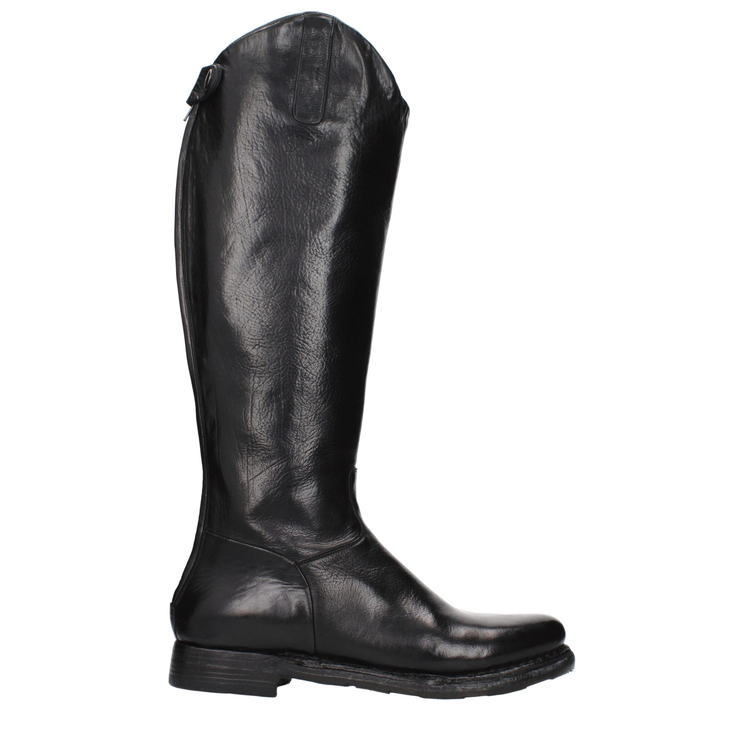 Black Leather Over The Knee