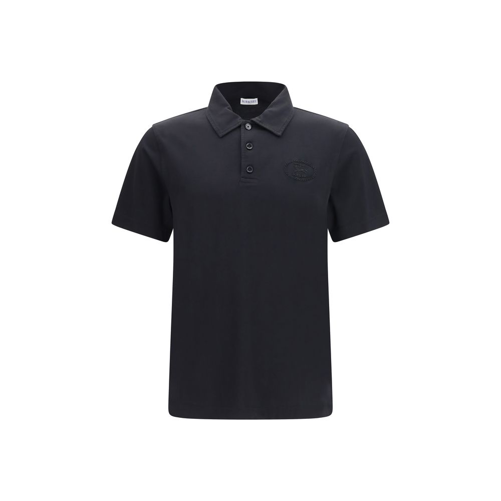 Blue Cotton Polo Shirt