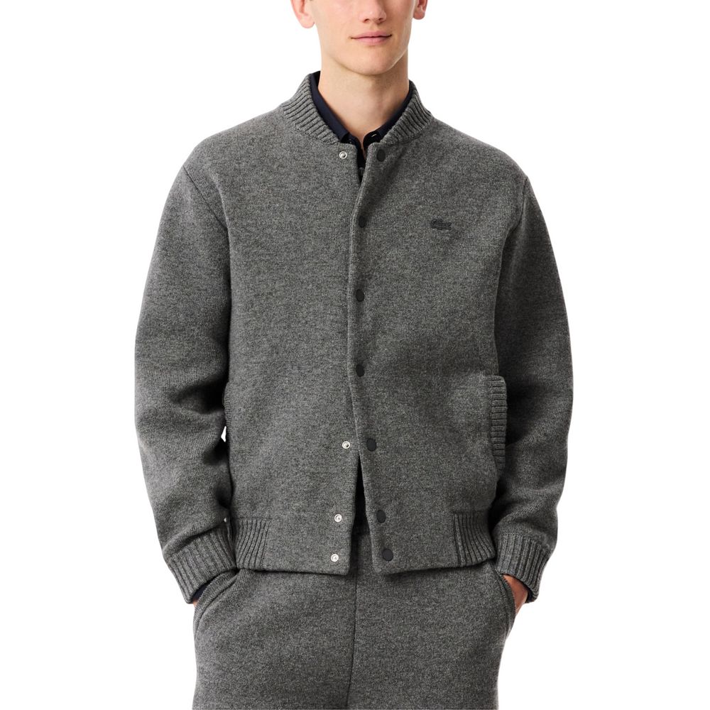 Gray Wool Cardigan