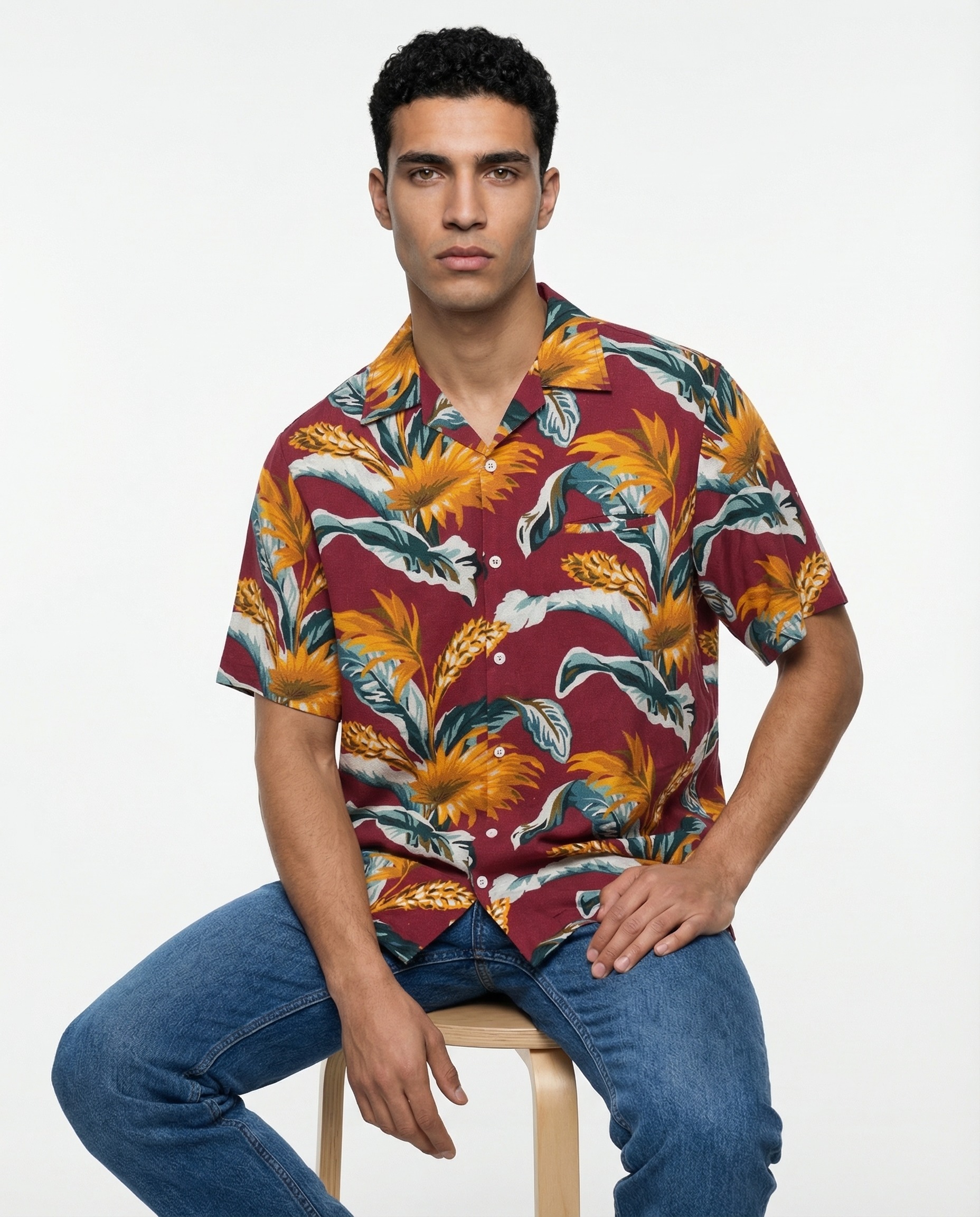 Multicolor Linen Pattern Shirt