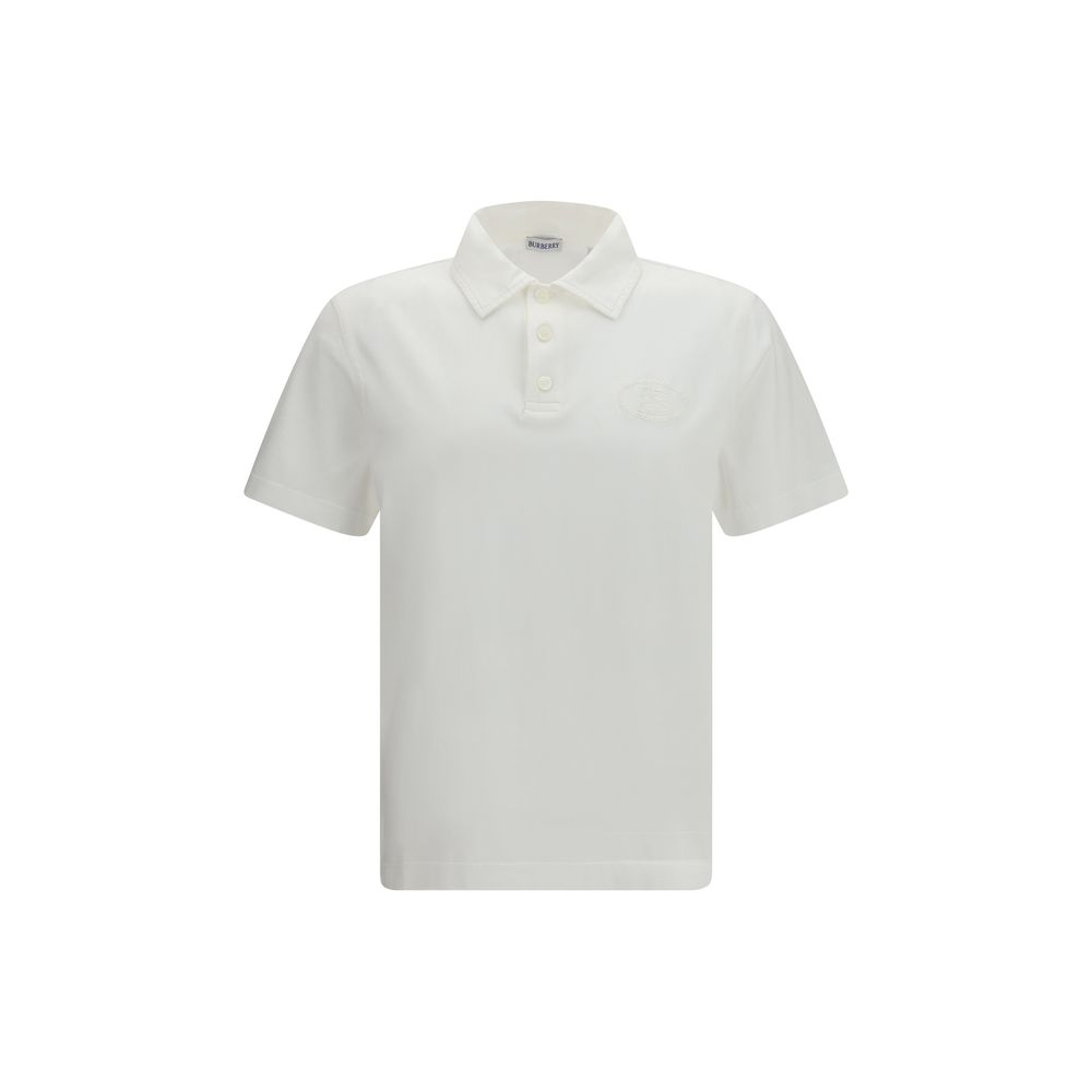 White Cotton Polo Shirt