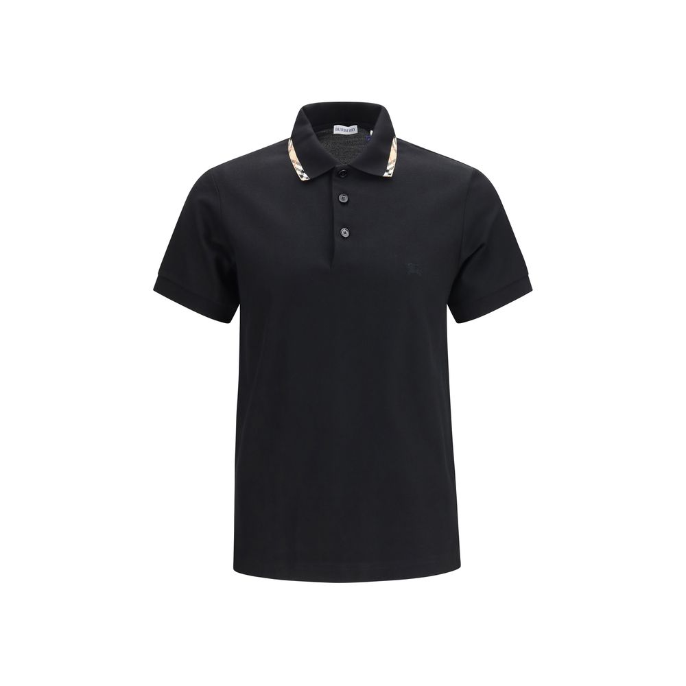 Black Cotton Polo Shirt