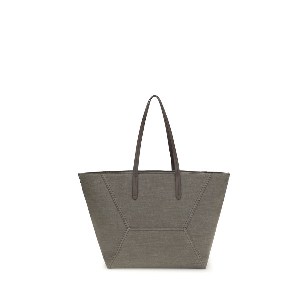 Brown Nylon Shoulder Bag