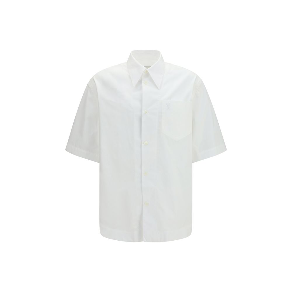 White Cotton Shortsleeve Shirt