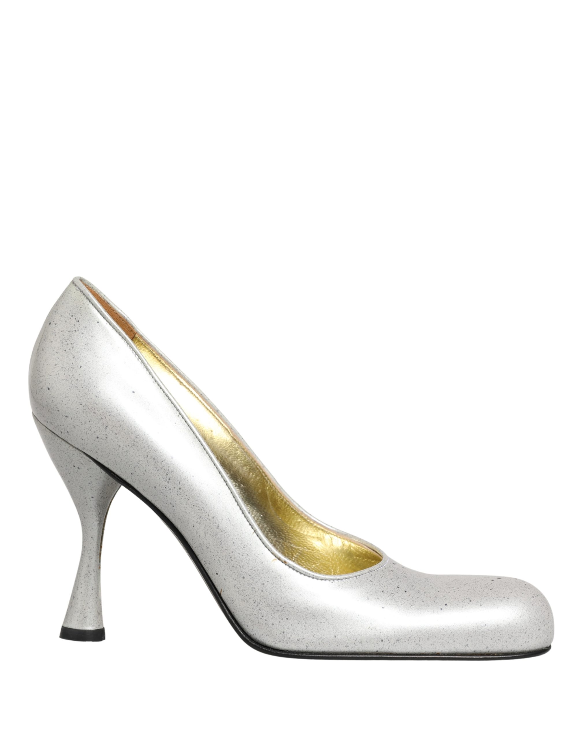 White Leather High Heels Women Pumps Shoes