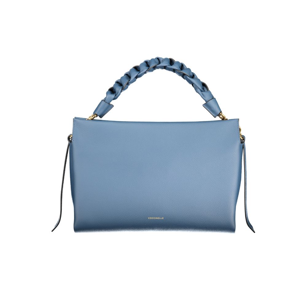 Blue Leather Women Handbag