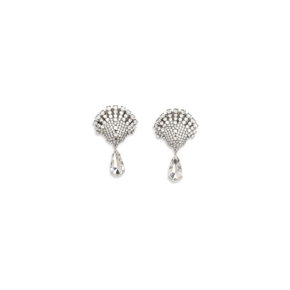 Silver Metal Earrings
