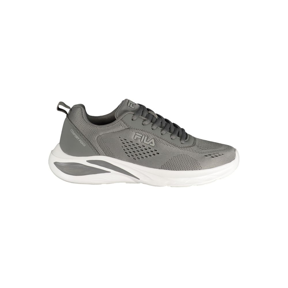 Grigio Poliestere Men Sneaker