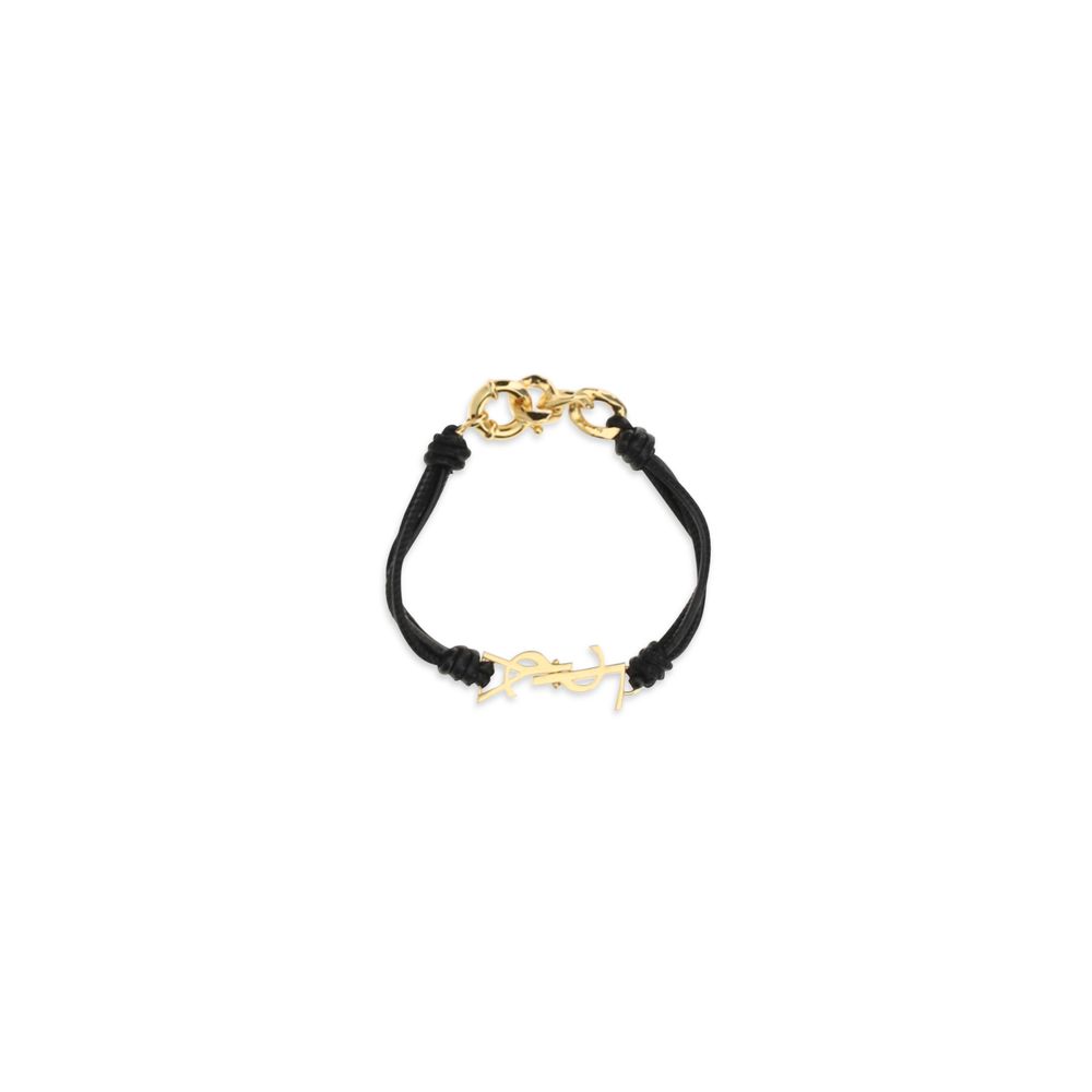 Black Calf Leather Bos Taurus Bracelet