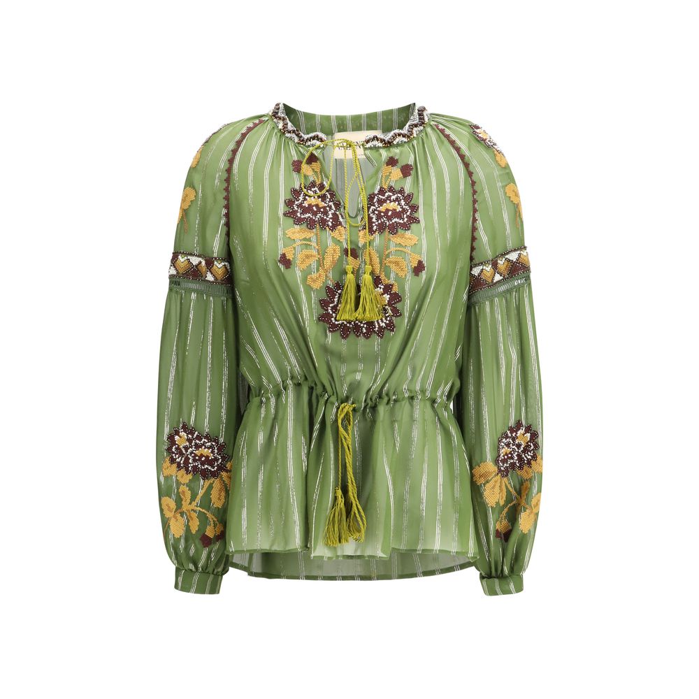 Bicolor Silk Shirt