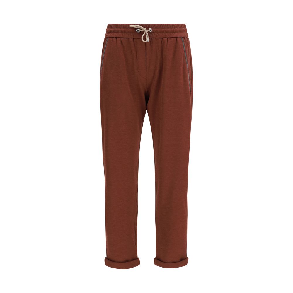 Bordeaux Cotton Casual Pants