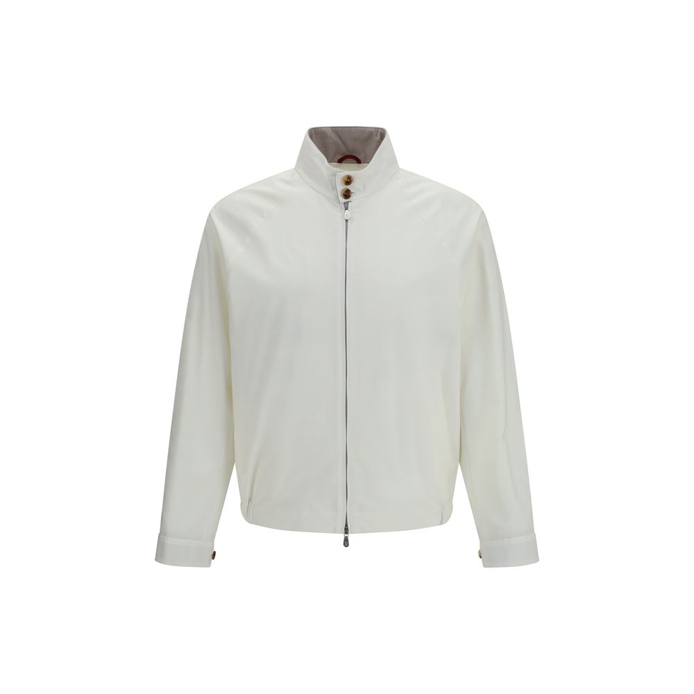 White Cotton Full-Length Jacket