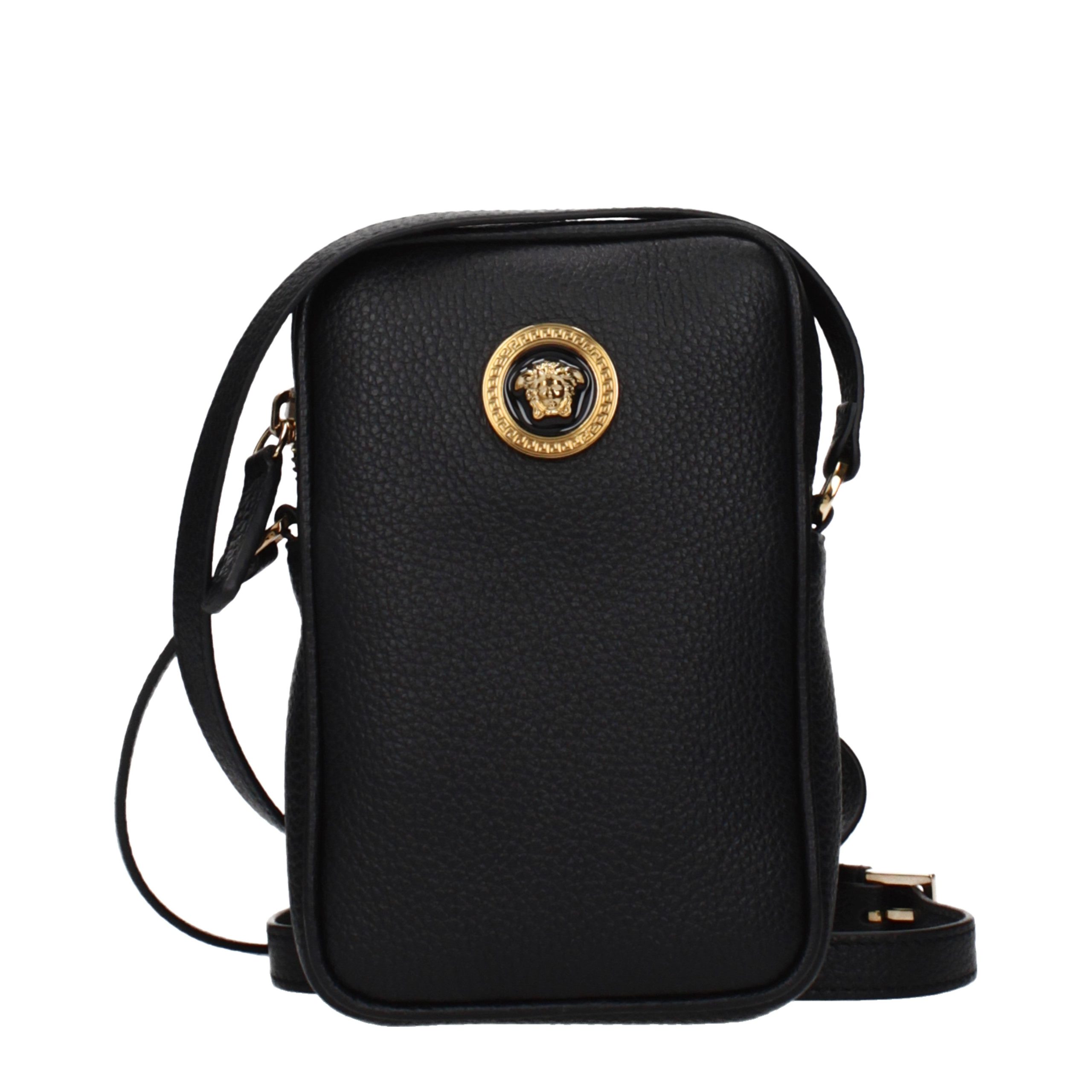 Black Leather Crossbody Bag