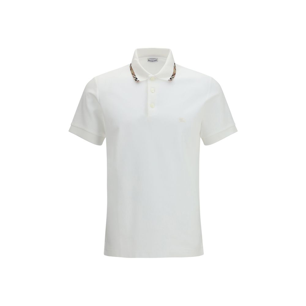 White Cotton Polo Shirt
