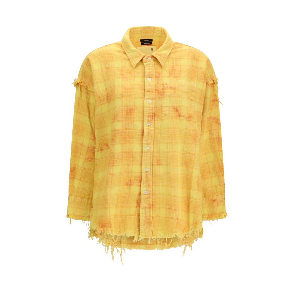 Bicolor Cotton Pattern Shirt