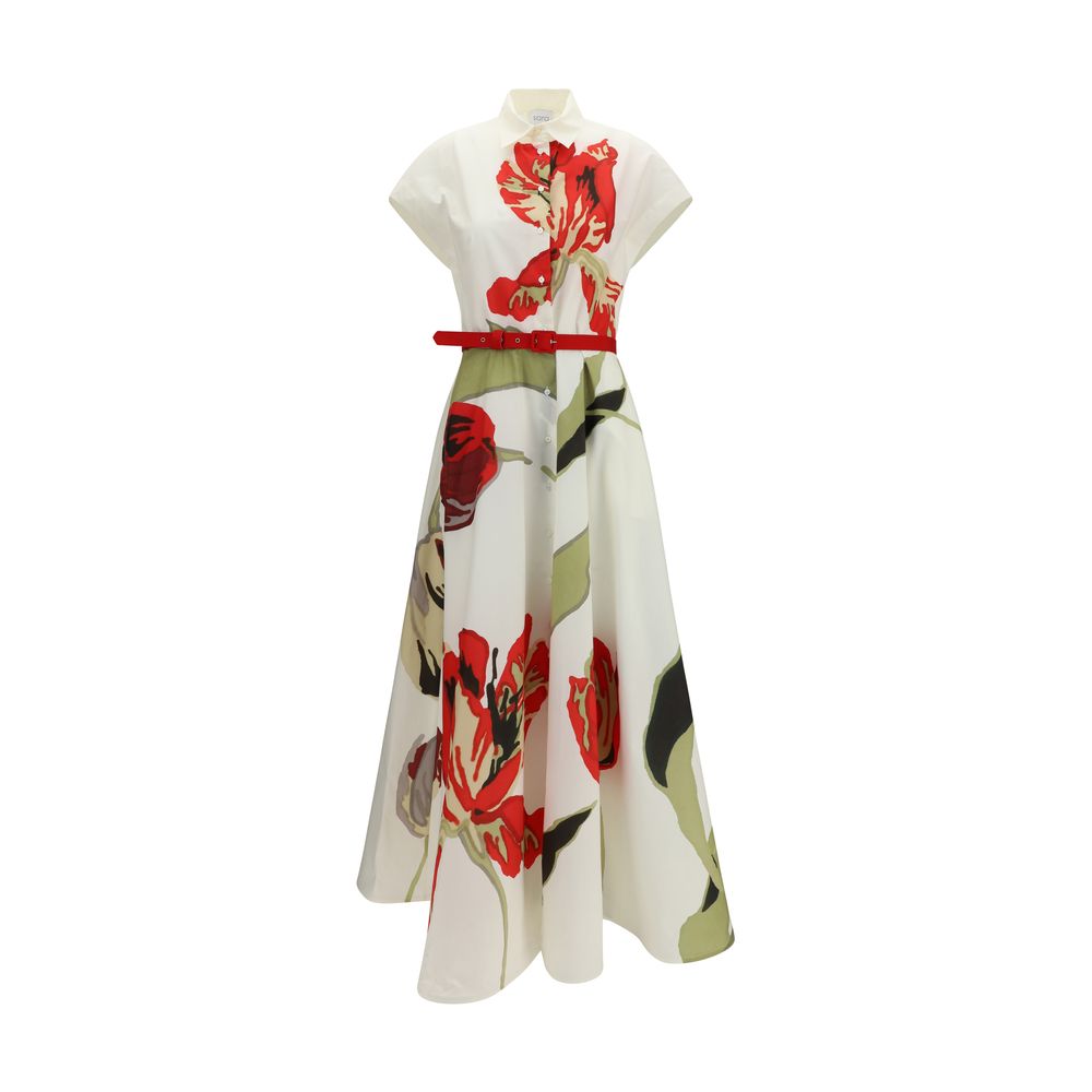 Multicolor Cotton Casual Dress