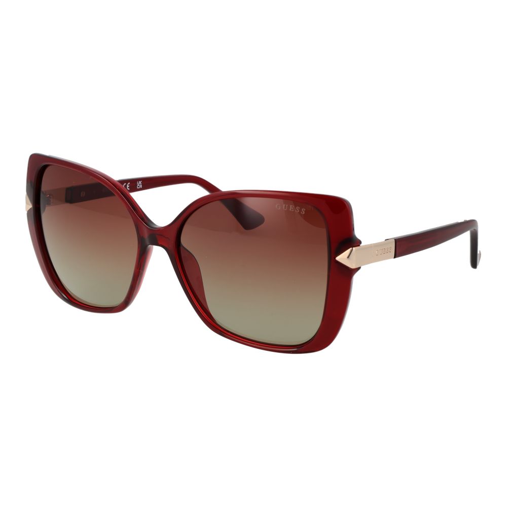 Burgundy Plastic Sunglasses