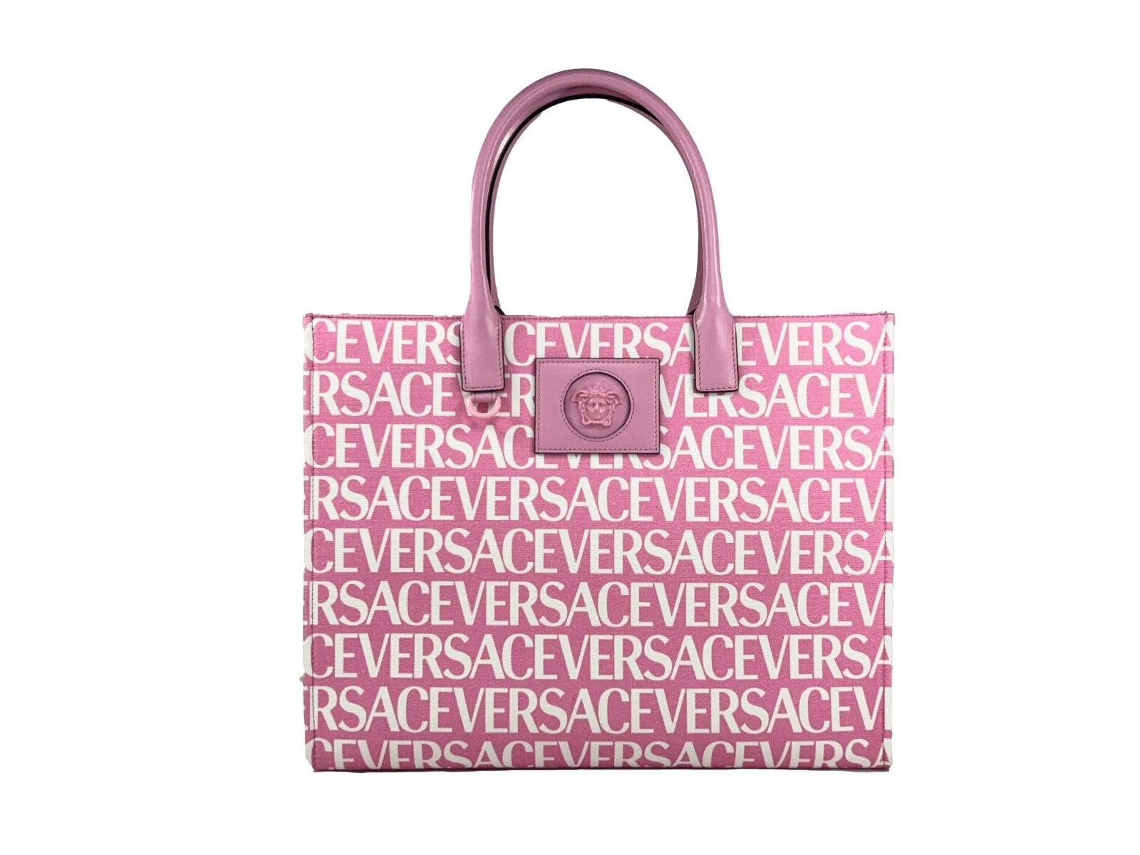 Versace Medusa Large Canvas Large Tote Bag Baby Pink