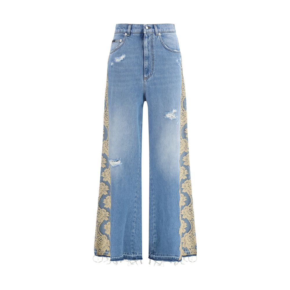Blue Cotton Jeans Denim