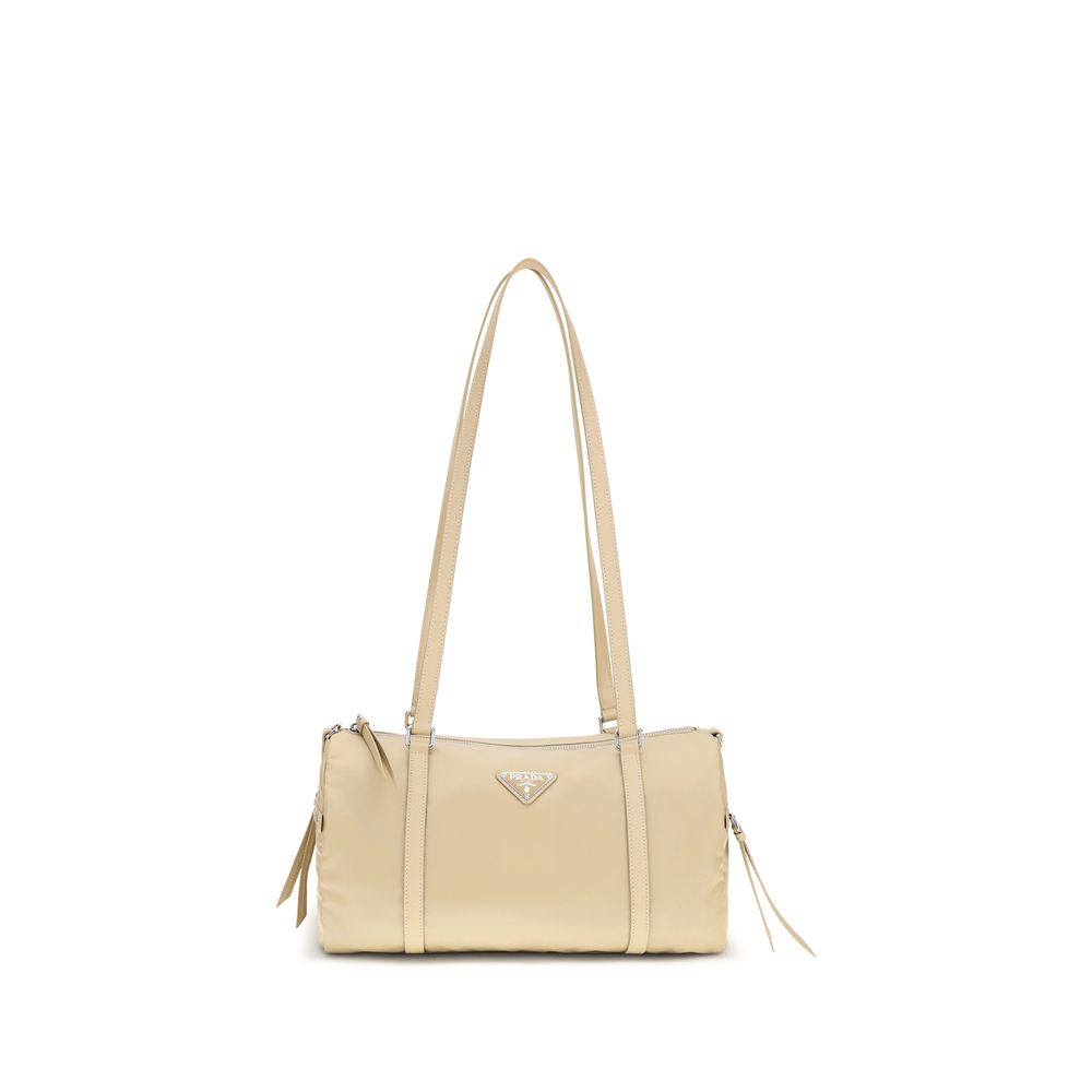 Beige Polyamide Handbag