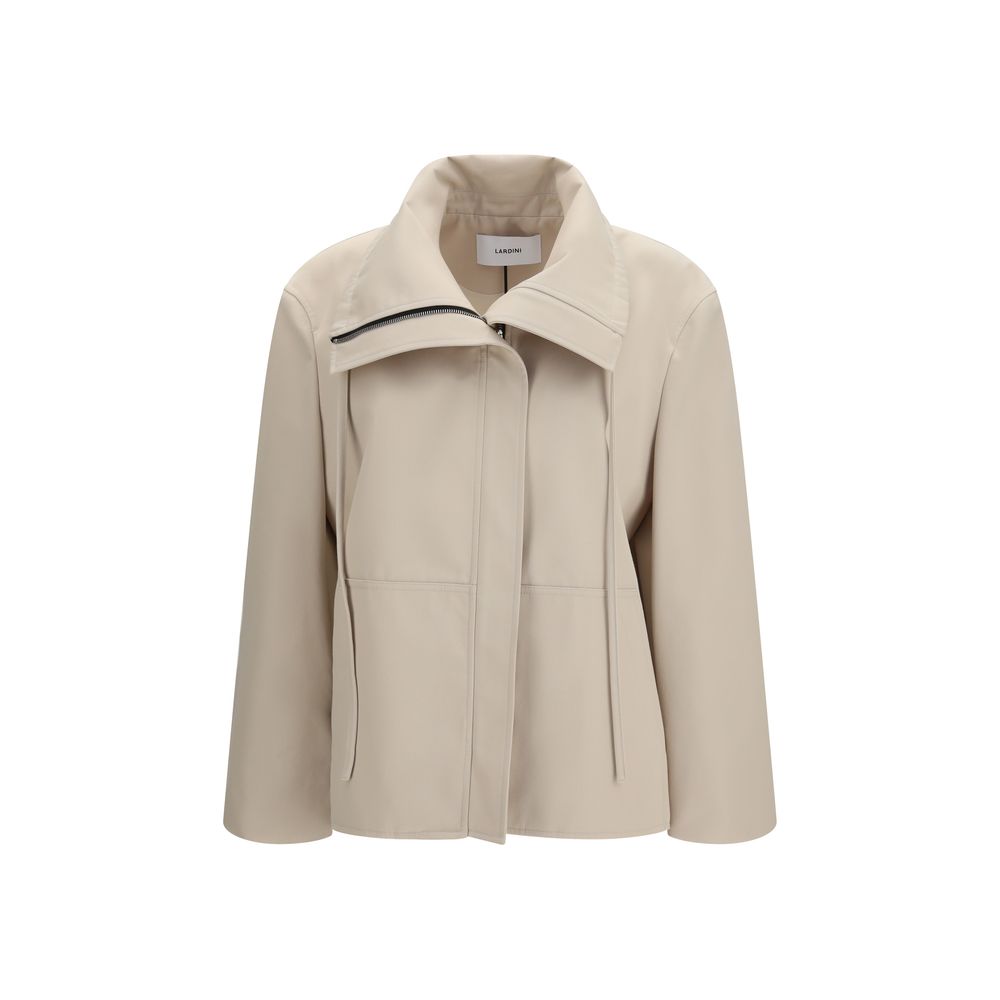 Beige Polyester Coat