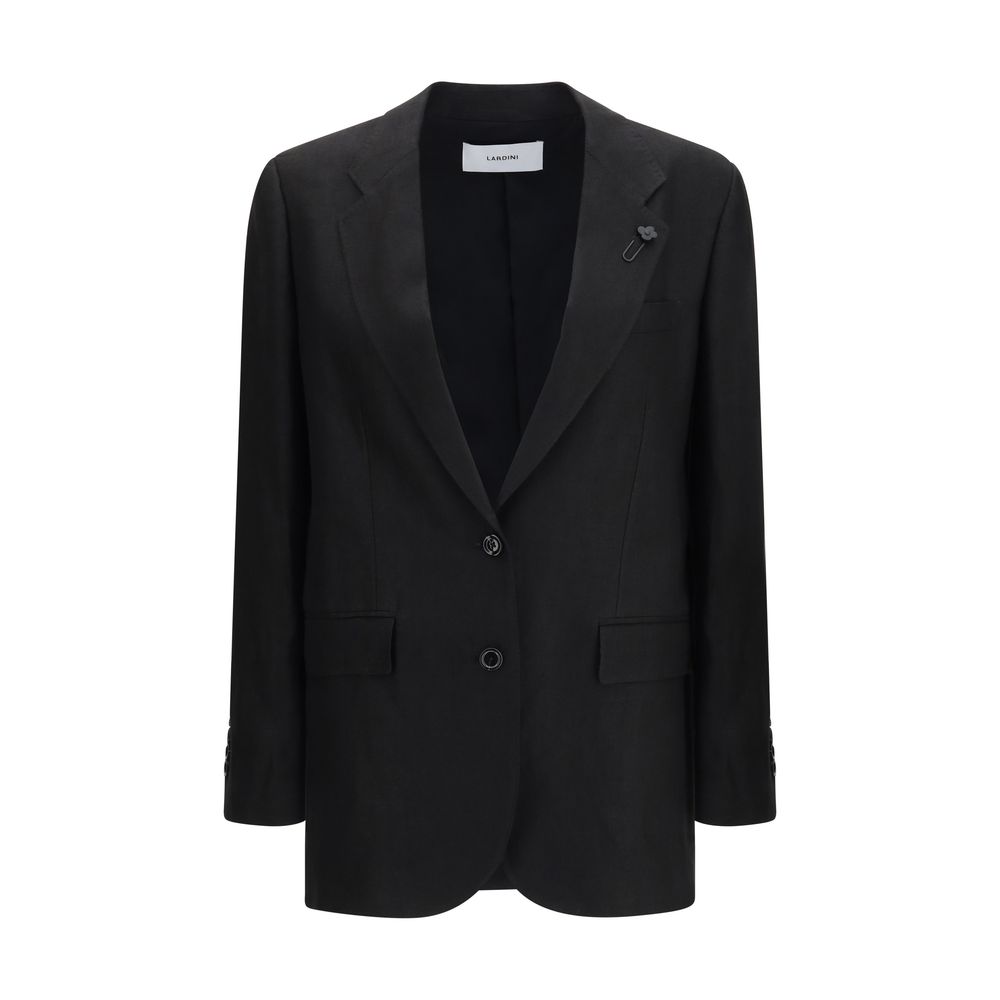 Black Linen Blazer