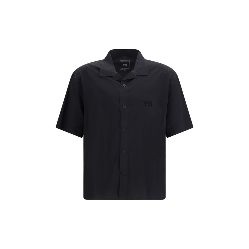 Black Polyester Shortsleeve Shirt