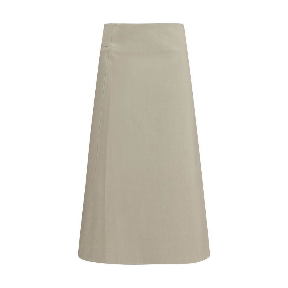 Bicolor Cotton Skirt