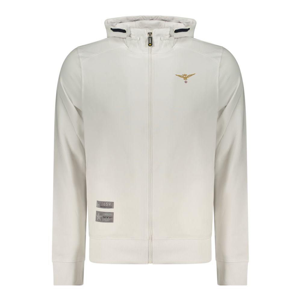 White Cotton Men's Hoodie