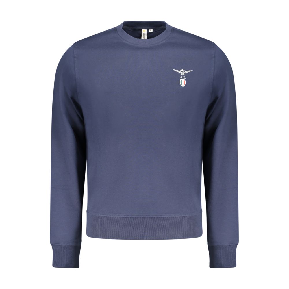 Blue Cotton Men's Sweatshirt