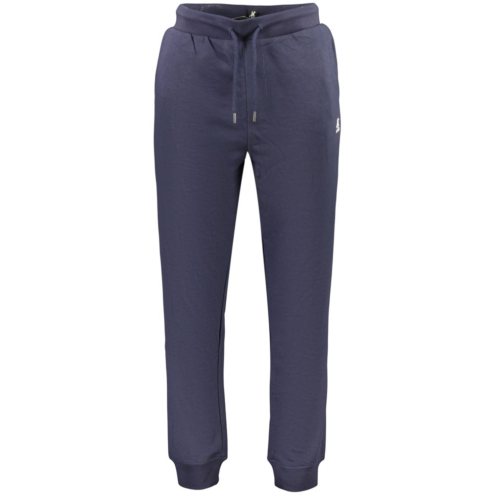 Blue Cotton Men's Trousers