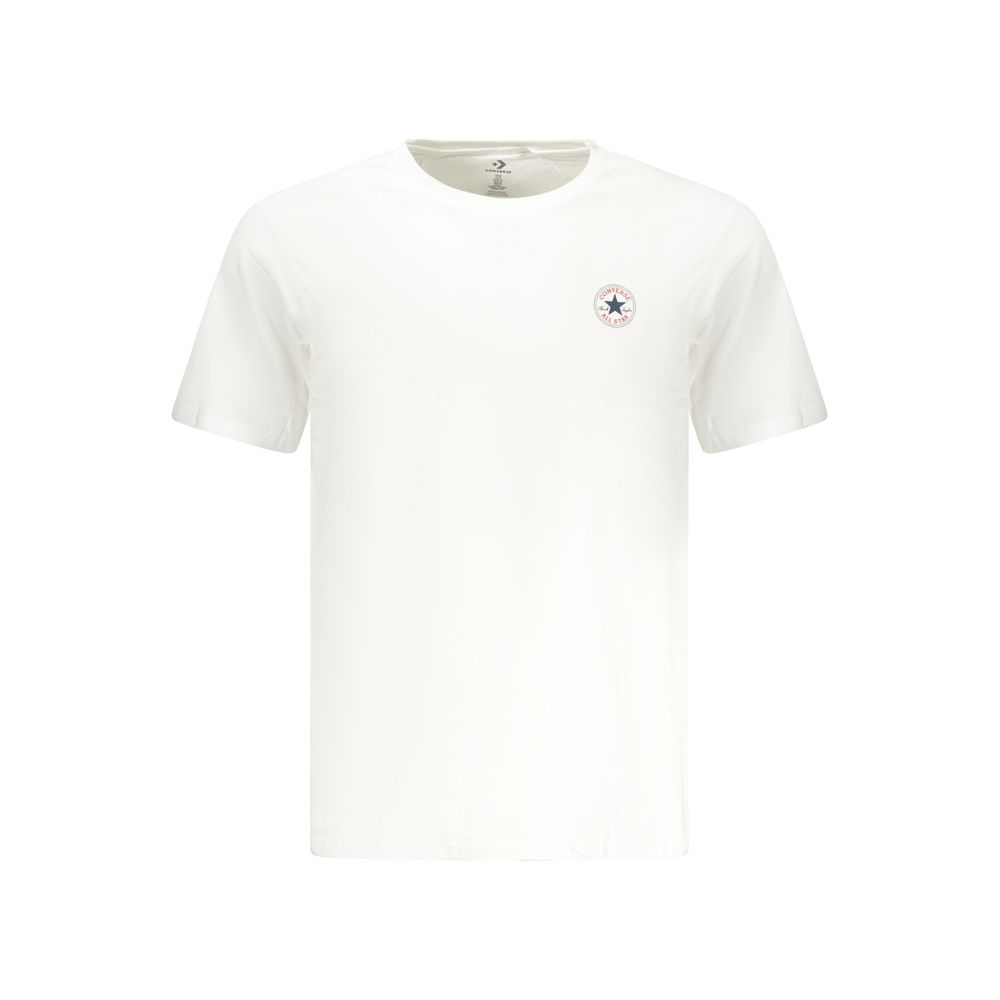 White Cotton Men T-Shirt