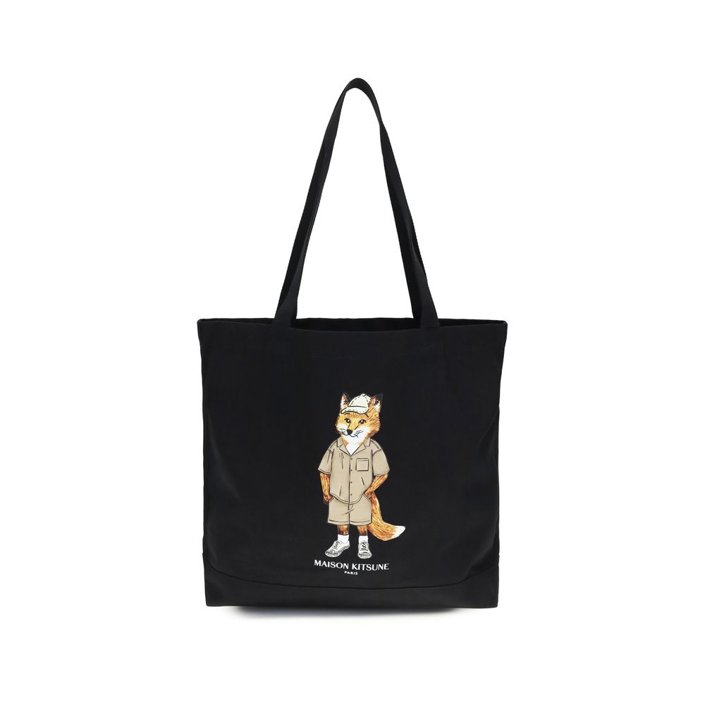 Black Cotton Shoulder Bag