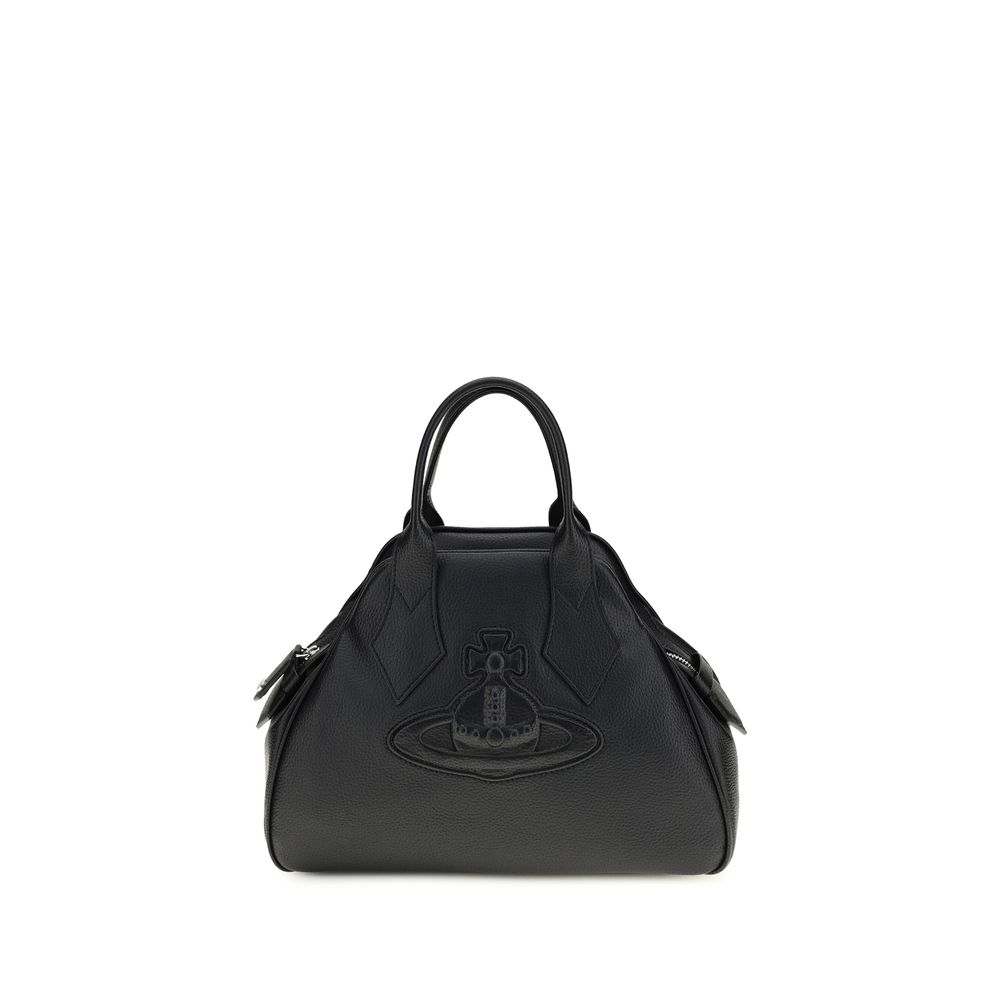 Black Polyurethane Handbag