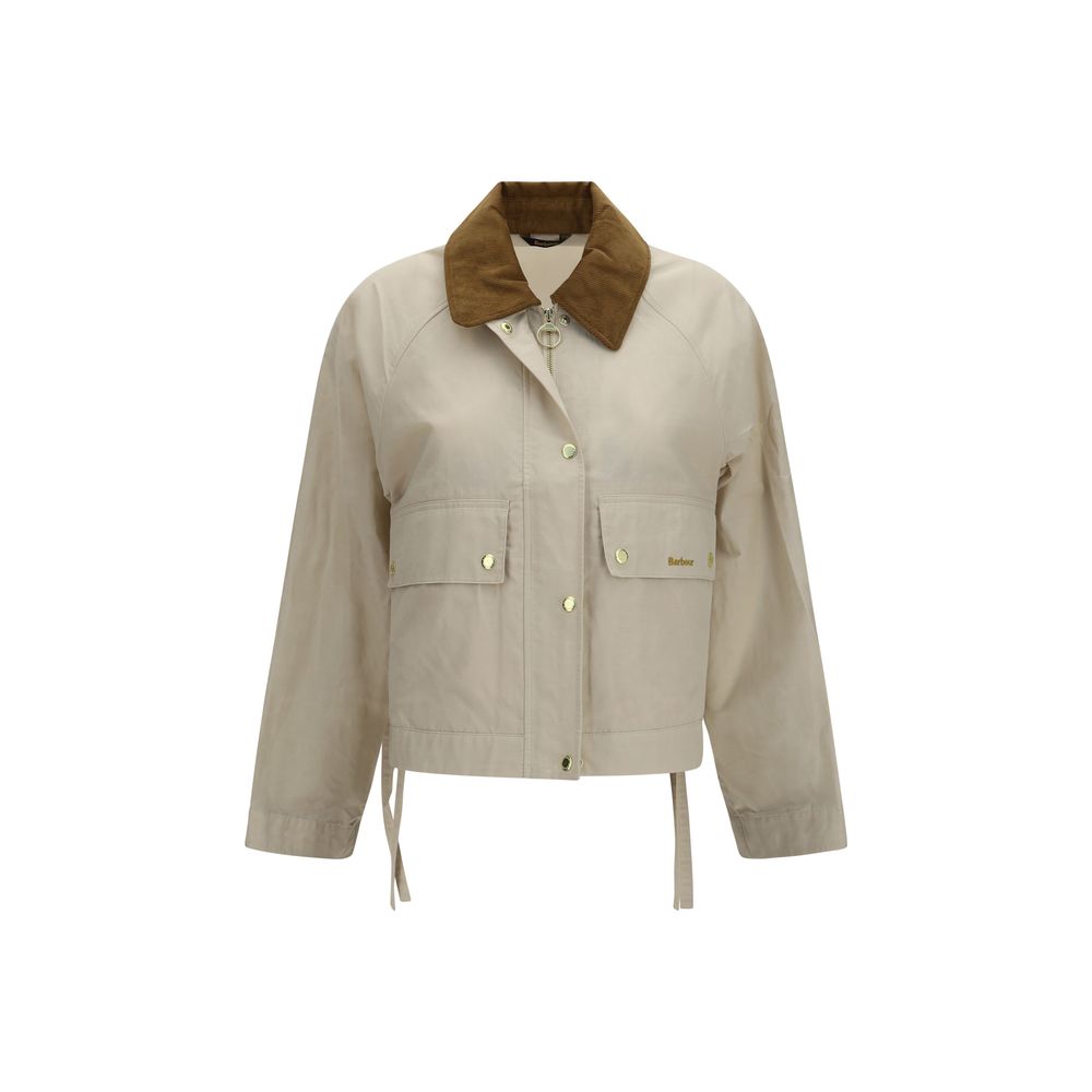 Beige Cotton Rain Coat