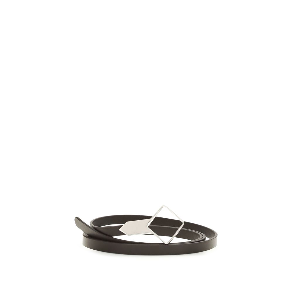 Brown Calf Leather Bos Taurus Thin Belt