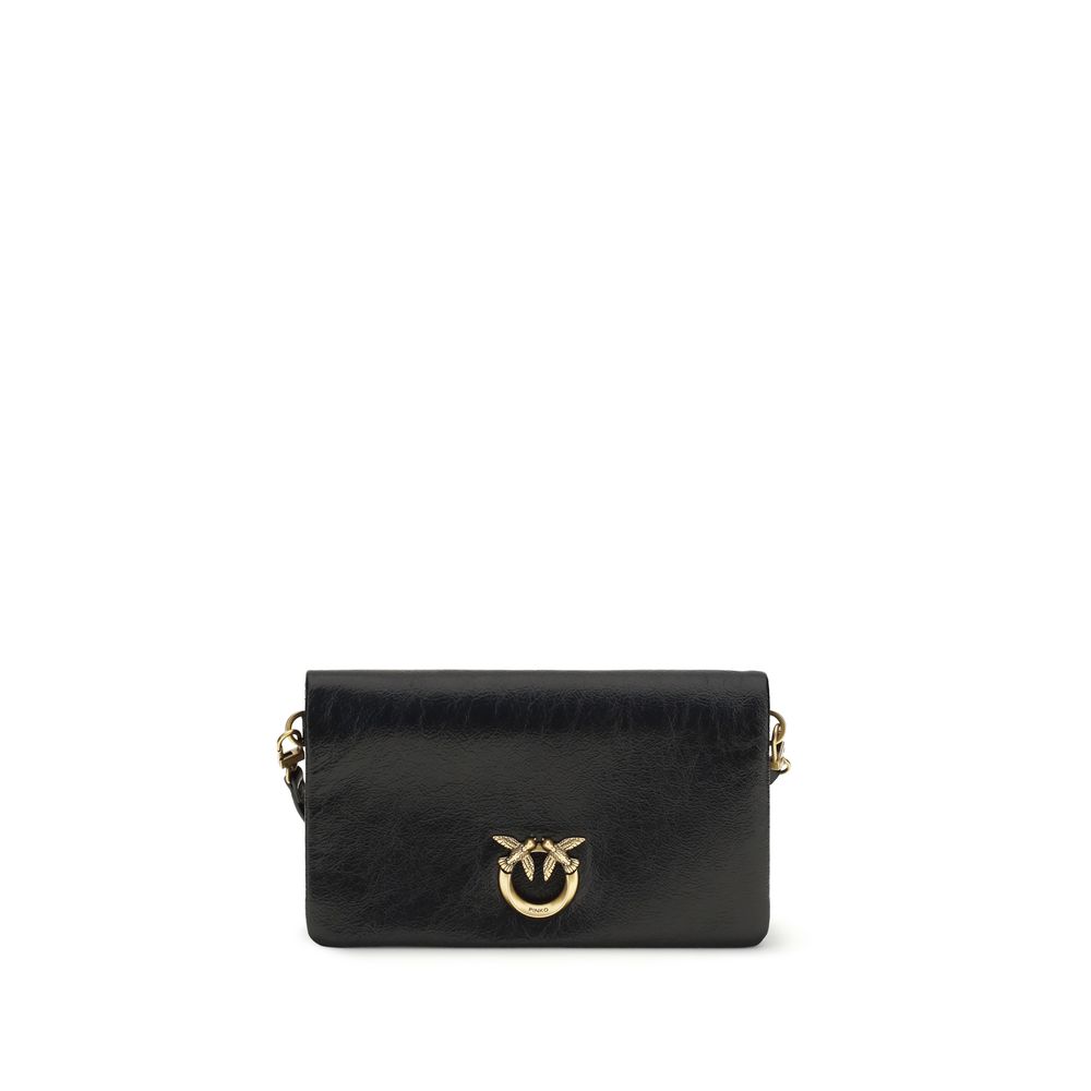 Black Goatskin Shoulder Bag
